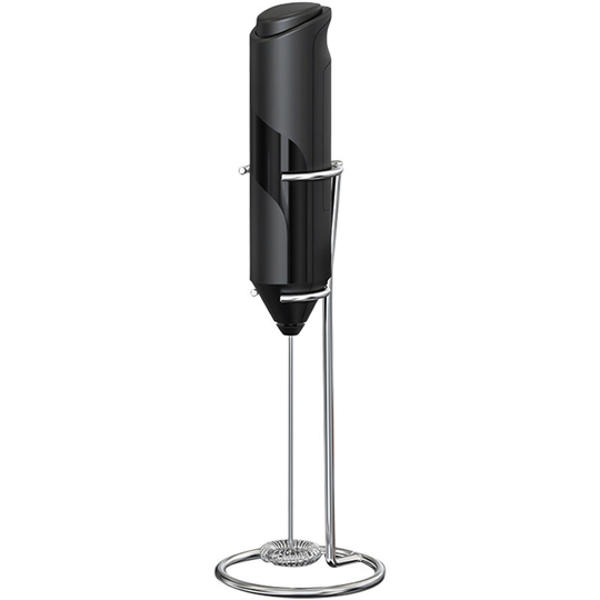 Lifcausal - Handheld Electric Milk Frother Coffee Foam Maker Mini Mixer Automatic Stainless Steel Whisk with Stand for Cappuccino Protein Powder