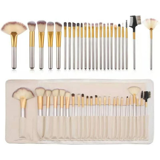Makeup Brushes, 24 pcs Professional Makeup Brushes Premium Synthetic Brush Powder Cream Liquid Face Eyeshadow Cosmetic Brush