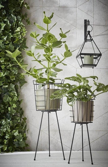 Black Metal Pot Holder, Houseplant Pot, Plant Stand, Houseplant Interior Design, Home Decor, Housewarming Gift