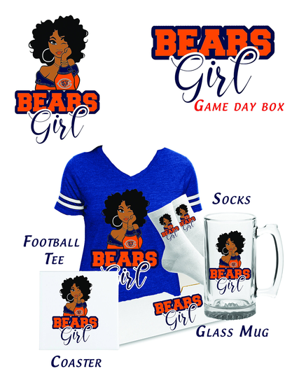 It's Me Chicago Bears Football Set - Shirt-Game Day Shirt - Season -Women's Football Shirt-Football Graphic Tee - Tailgate