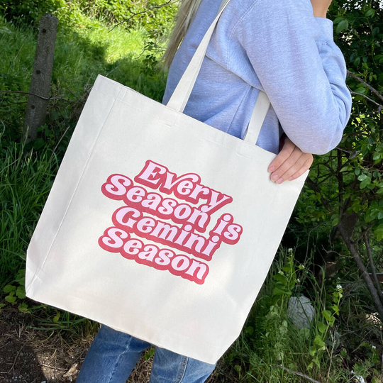 Personalised Every Season Zodiac Star Sign Tote Bag