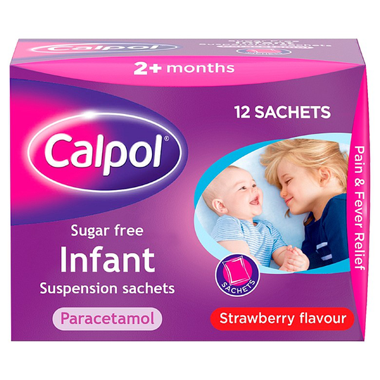 Calpol Infant Suspension Sugar Free Sachets 12