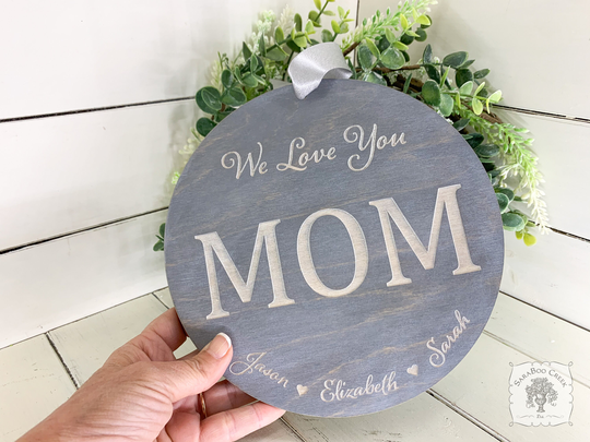 Personalized Gifts For Mom, Mother's Day Gift, Mom Christmas To Be, Gift Mommy Sign With Kids Names