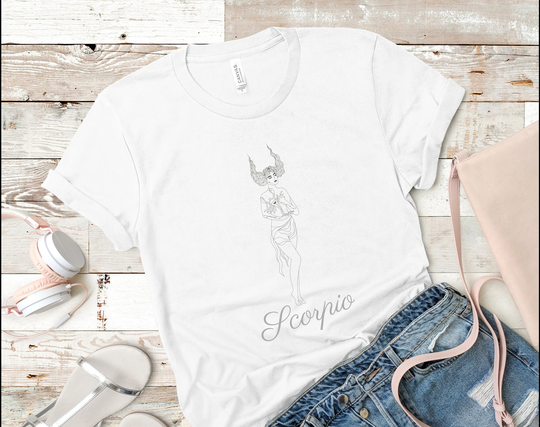 Scorpio Shirt, Birthday, Gift, Gifts, Print, Art, Season, Sign, Gifts For Her