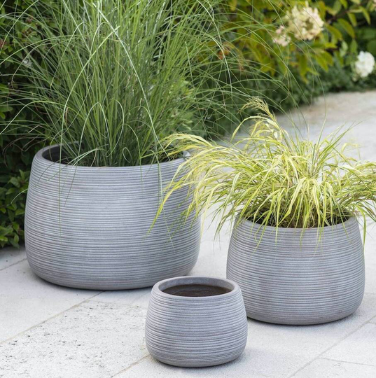 Round Fibre Clay Planter