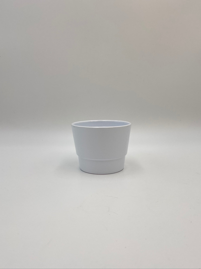 Shiny Basic White Henna Ceramic Pot, House Plant Indoor Planter 11.5 cm, Christmas Gifts
