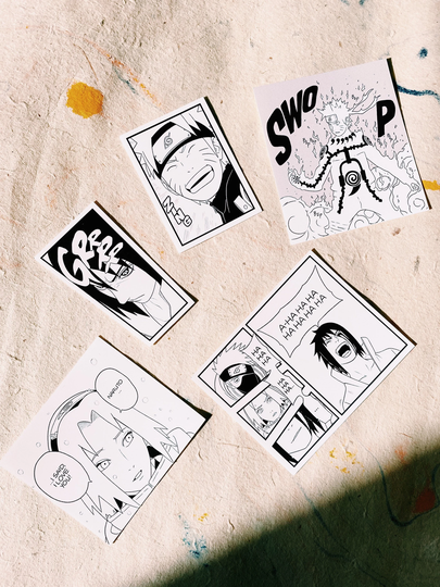 Ninja Season 2 Anime Vinyl Sticker Pack X5. Manga & Inspired. Use For Journaling//Planner//Decorative//Scrapbook