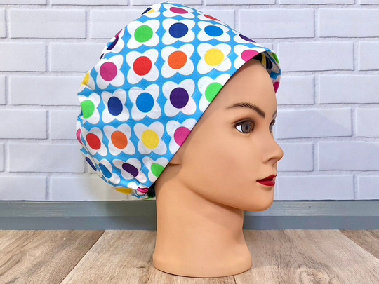 Flowers Scrub Cap