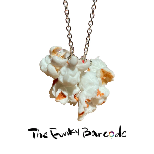Tfb - Popcorn Necklace Movies Cinema Food Salted Sweet