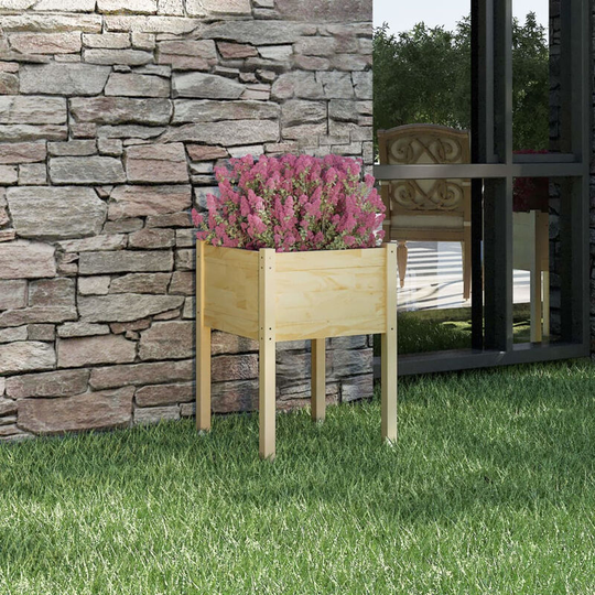 Garden Planter 50x50x70 cm Solid Pinewood