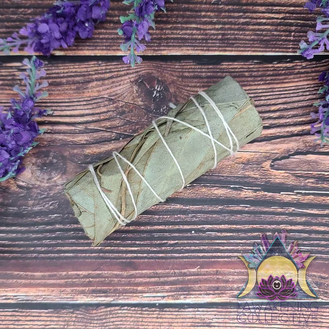 Eucalyptus, Smudge Stick, Wand, Bundle, Smoke Cleanse, Hand Wrapped, Consciously Collected, Ethically Sourced, Sustainably Harvested