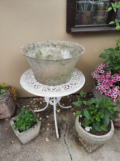1950S Fibre Cement Planter - Willy Guhl Style Mid Century/Outdoor Planter/Brutalist