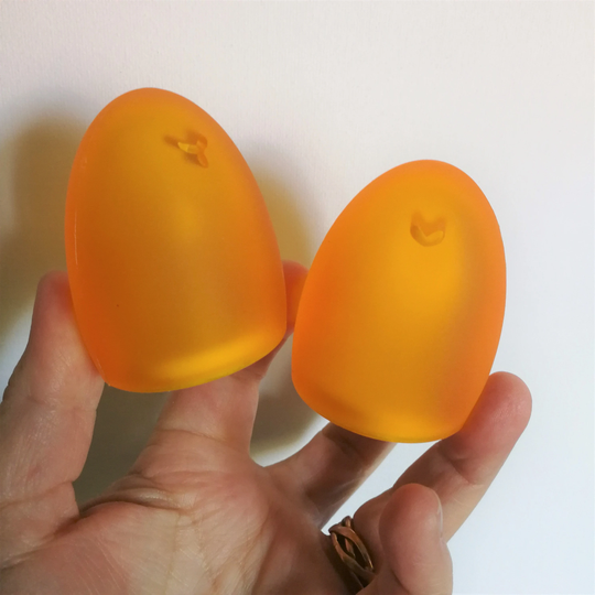 Funky Yellow Plastic Salt & Pepper Shakers Iggy Iggo Orca Christmas Gift Idea