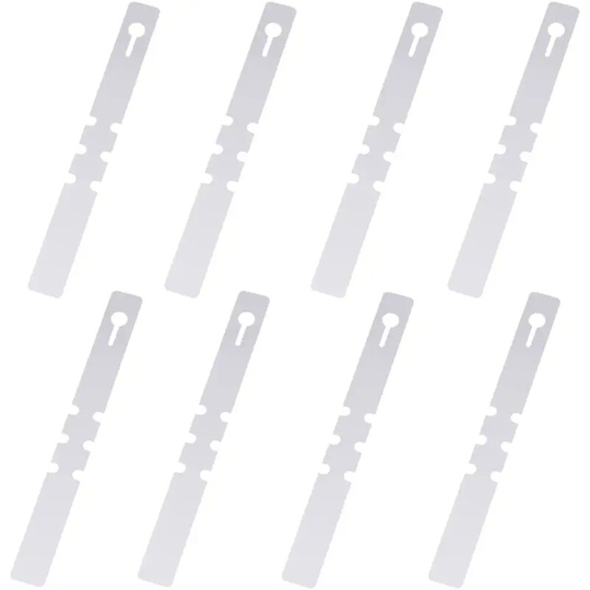 RHAFAYRE Plastic Tree Tags 2x20cm Garden Plant Tags Wrap Hanging Tags 400 Pcs (White)