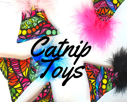 Organic Catnip Cat Toys, Handmade Fluffy Toy, Colorful Natural Gifts For Cats