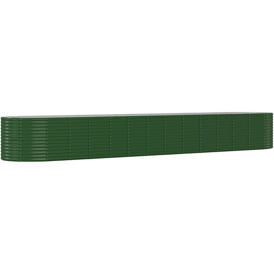 Vidaxl - Garden Planter Green 554x100x68 cm Powder-coated Steel Green