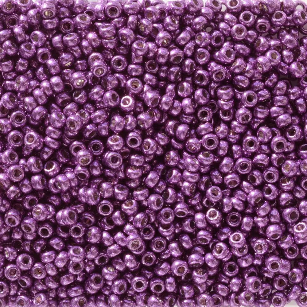 Miyuki Seed Beads 11/0 11-5108 Duracoat Galvanized Purple Orchid Round Beads, Glass Size 11 Japanese Bead