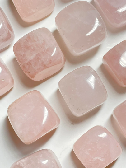 Large Rose Quartz Tumbled Cubes H9G