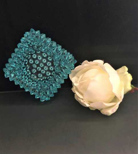 Vintage Brook Glass, Hobnail Salt Cellar, Best Friend Gift, Mom To Daughter Gifts, Teachers Sister-N-Law Birthday Gifts For Her