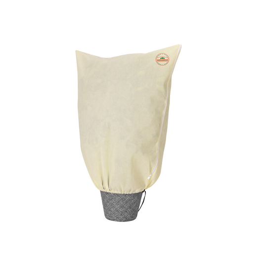 Gardebruk - Winter Frost Protection Zipped Fleece Hood Bag For Potted Garden Plants Beige Different Sizes 0,6x0,8m (de)