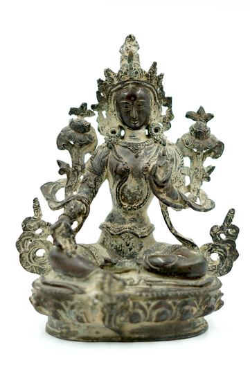Seasonal Sale -Green Tara Statue - Hand Carved Sculpture From Nepal | Best High Quality For Good Vibration