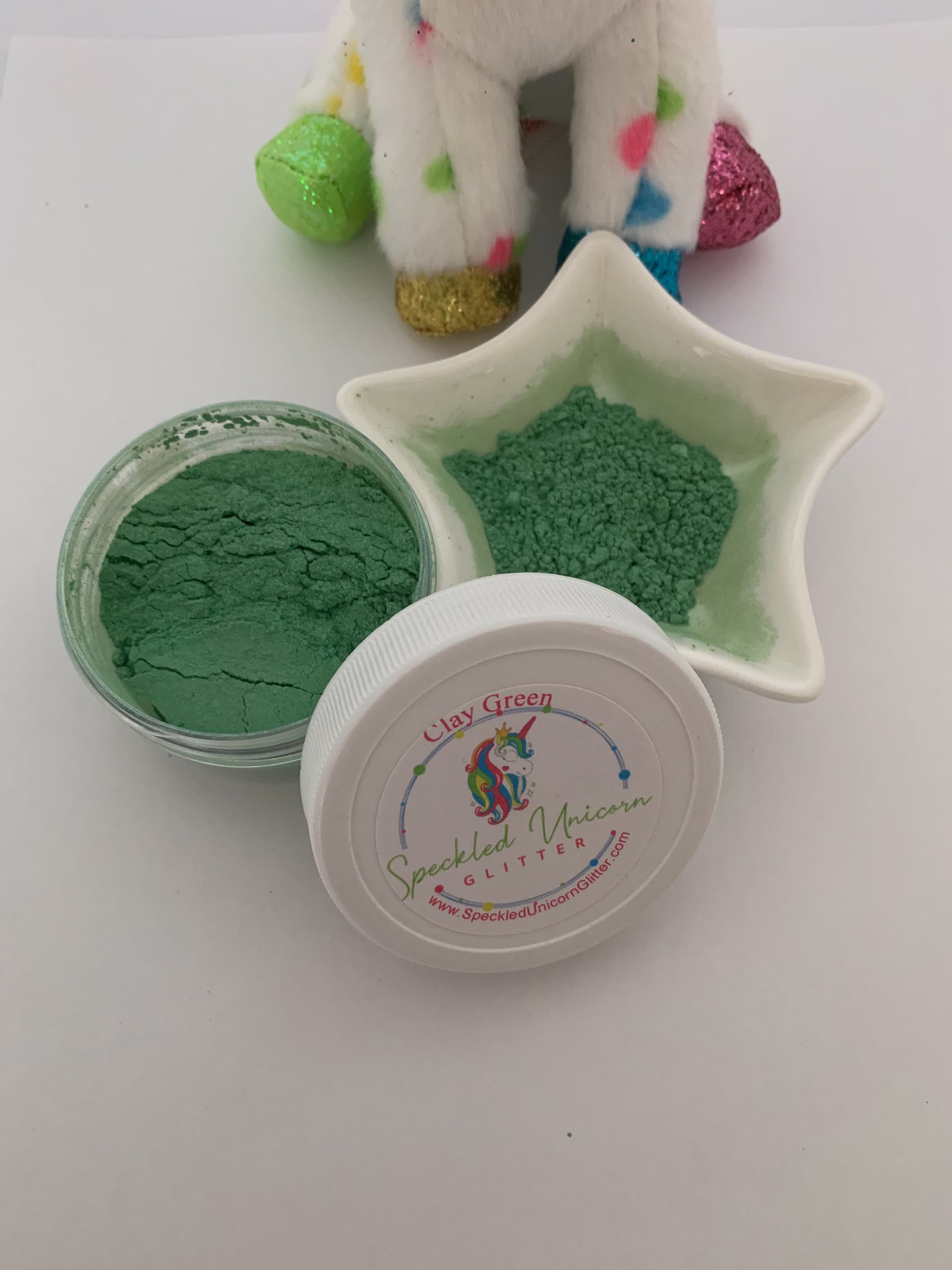 Clay Green>>Green Mica Pigment Powder, Green Loose Powder For Resin/Epoxy, Tumblers, Epoxy/Resin/Crafting