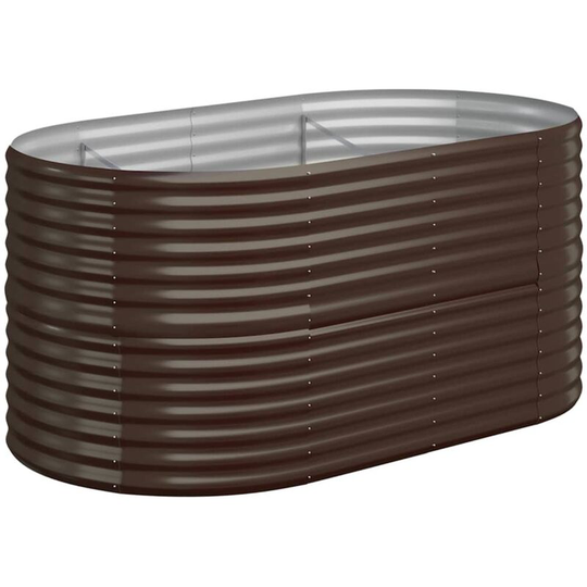 Vidaxl - Garden Planter Powder-coated Steel 152x80x68 cm Brown Brown