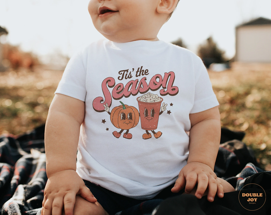 Thanksgiving Baby Onesie® - Tis The Season Fall Bodysuit Retro Natural #5232