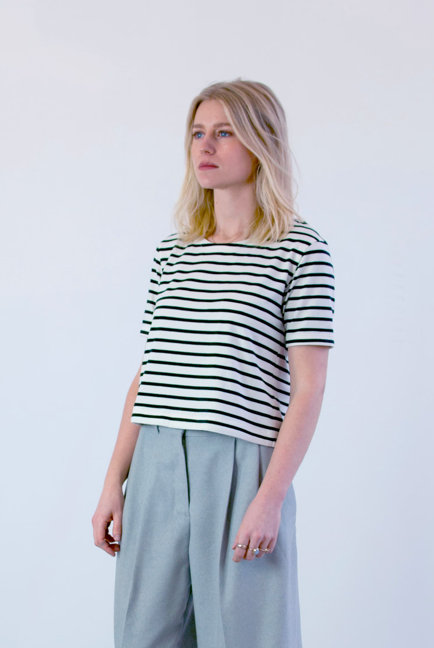 Organic Cotton Striped Breton Top