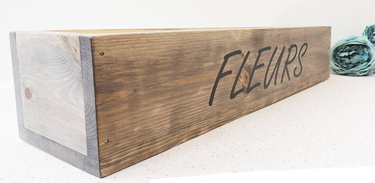 Wood Planters, Herb Window Box, Wooden Plant Pot, Indoor Garden, Grow Your Own, Gift For Her, Gardener Gift, Mothers Day