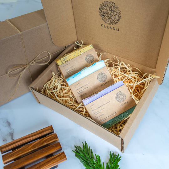 Mix And Match Artisan Soap Gift Box Set Of Three