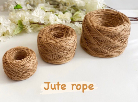 100 Gram Natural Jute Twine 1mm Organic Thin Jute For Craft Yarn Home Decor Bag Yarn Gift Tag String Macrame Cord Hobby