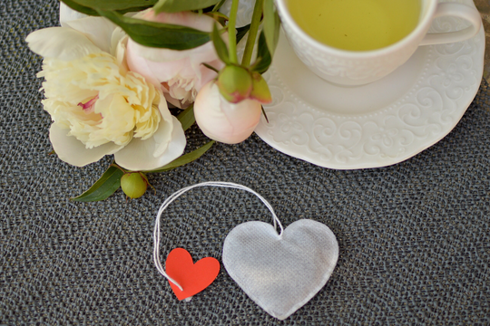 Heart Shaped Tea 5 Peaces Bag Tea Party Favor Shaped Bag Shape