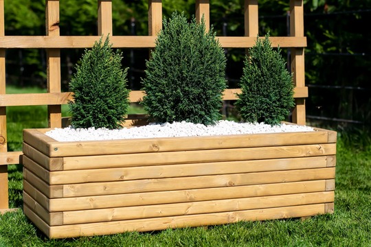 90cm Medium Long Wooden Planter