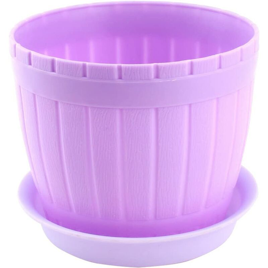 Sourcing map Home Garden Plants Flowers Grass Plastic Cylinder Pot Holder Planting vegetables