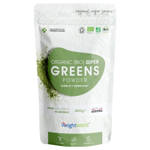 Super Greens Powder 200g and 9 organic superfoods Weight Management And Vitality Powder, Brain, Heart & Digestive Health, Vegan-Friendly