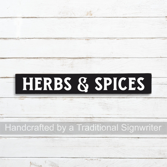 Herbs & Spices Sign, Herb Signs, Handcrafted Sign, Pantry Spices Kitchen Herbs Decor, Farmhouse Style Sign