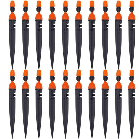 20 Adjustable Drip Irrigation Nozzle Garden Plant Watering Nozzle 360 Degree Drip Atomizer Cooling/Watering Equipment
