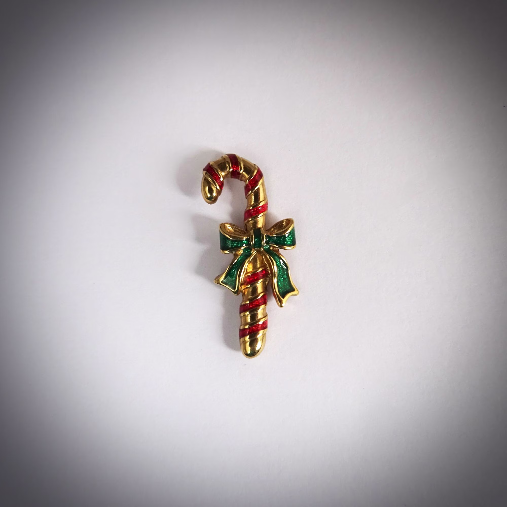 Vintage Avon Candy Cane Pin, Christmas Tac Festive Season