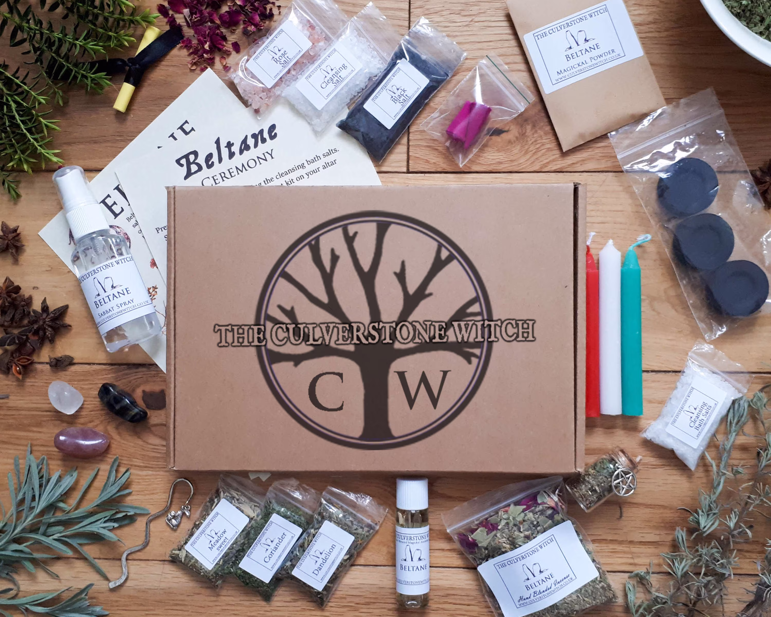 Sabbat Kit - Beltane Witchcraft , Spell Kit, Starter Beginners Solitary, Hedge, Wicca, Casting, Baby Witch, Apothecary Set