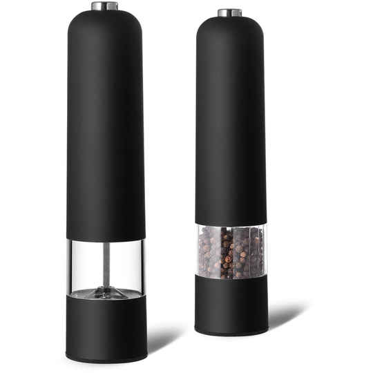 Salt mill, pepper, spices, pepper pot, ceramic grinder, electric set of 2