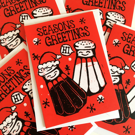 Funny Christmas Cards Packs Seasons Greetings Pun