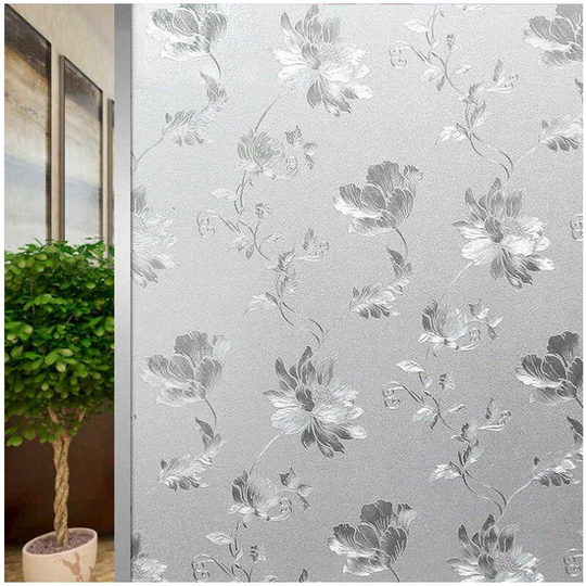Ilovemilan - 45 * 200cm 3D Hibiscus electrostatic adhesive free glass film