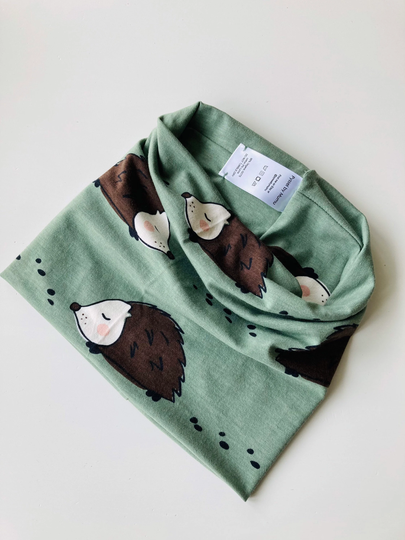 Organic Cotton Children's Snood Hedgehog/Gift For Kids/Kids Snood/Toddler Snood/Children's Neck Warmer/Christmas Gift Kids/2-11 Years