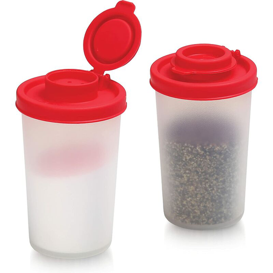 Sun Flowergb - bpa Free Clear Plastic Salt and Pepper Shakers, Travel Kit, For Salt, Pepper, Spices, Ideal for Camping, Hiking, Outdoor Cooking,