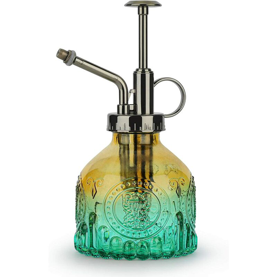 Plant Mister, 200ML Plant Mister Spray Bottle, Glass Mist Spray with Pump, Vintage Garden Plant Gifts, Indoor Plant Mister Sprayer for House Plant,