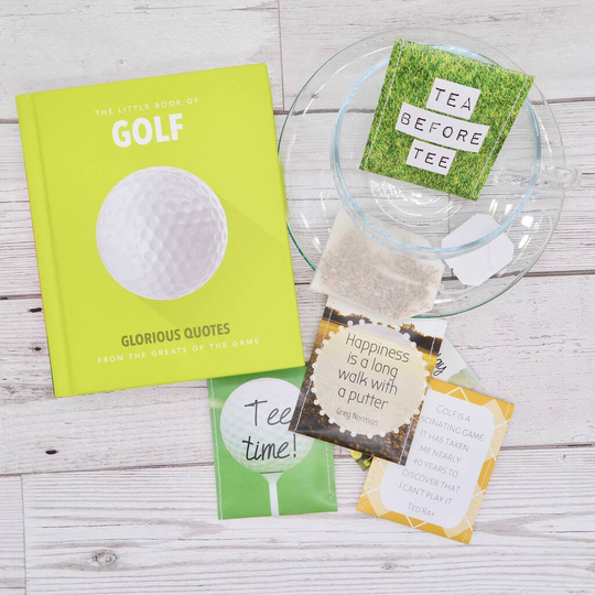 Golf Tea And Book Gift Set