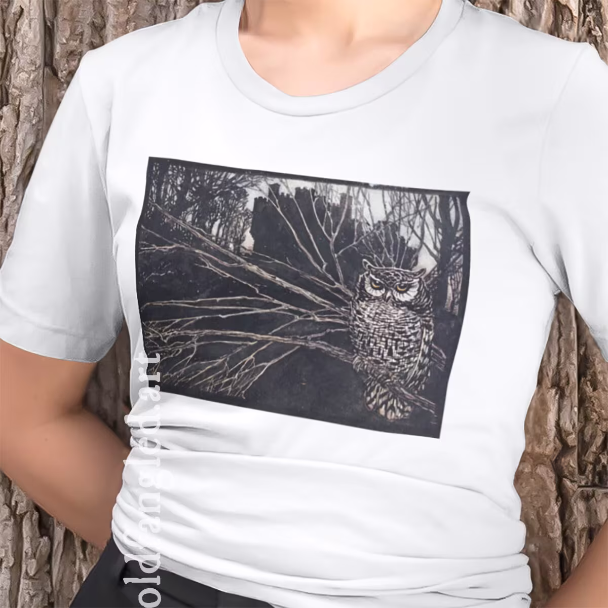Screech Owl | 1920 - Unisex Organic T-Shirt, Vintage Style T-Shirt