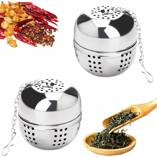 Set of 2 Stainless Steel Tea Infuser Tea Infuser Tea Infuser for Tea, Spices and Most Cups and Teapots