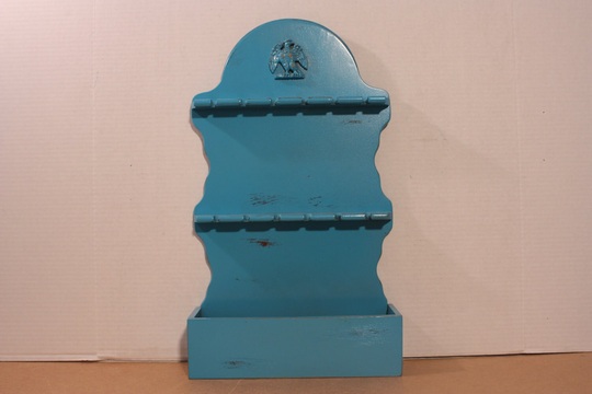 Jewelry Organizer Vintage Spoon Rack Aqua Turquoise Teal Beach Cottage French Country Home Decor Coastal Blue Birthday Gift